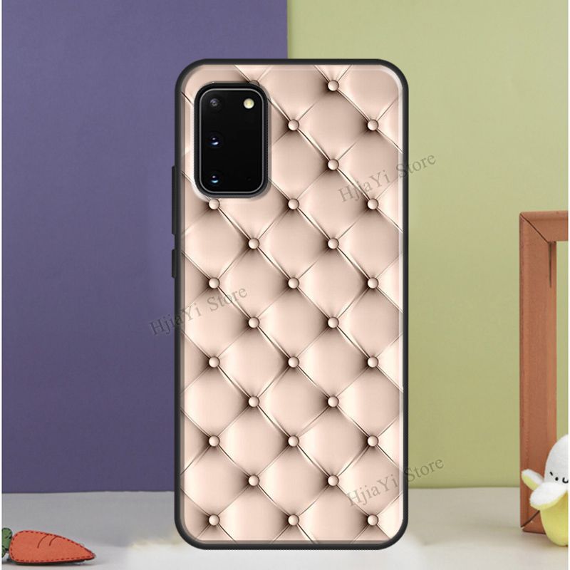Quilted Texture Sofa Pattern Case For Samsung Galaxy S20 FE S21 S22 Ultra S8 S9 S10 e Note 10 Plus Note 20 Ultra Cover