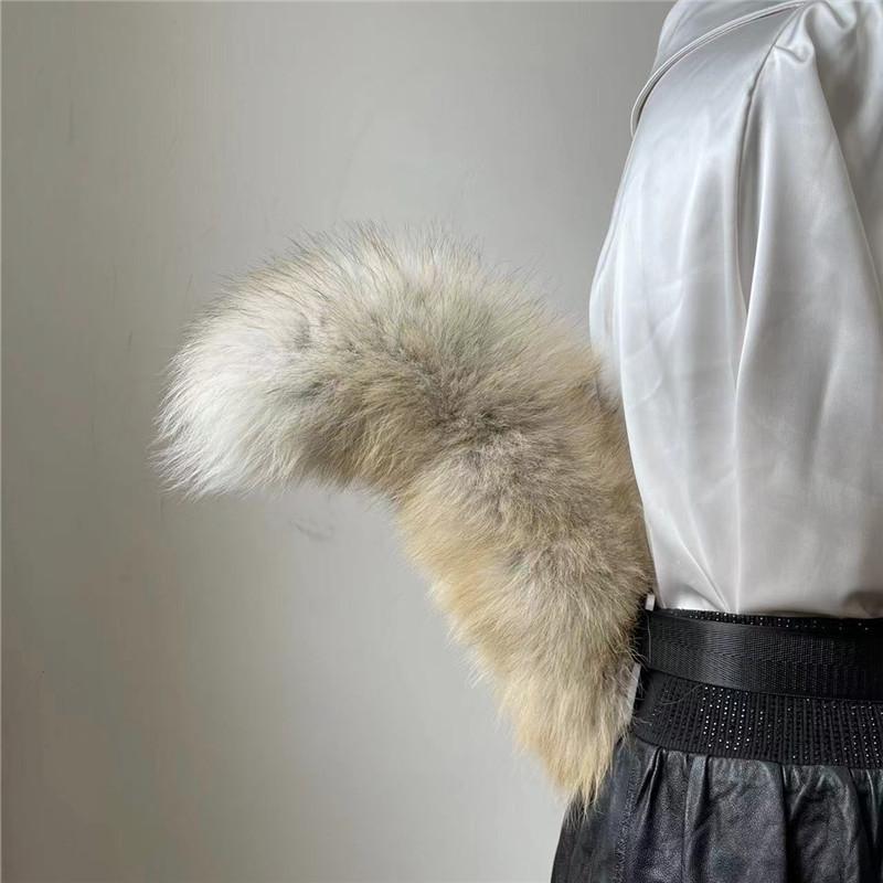 Nouvelle Queue de Renard Pelucheuse Taille Animaux Queue de Renard Accessoires Cosplay Ceinture Réglable Accessoires Anime Queue en Fausse Fourrure Costume