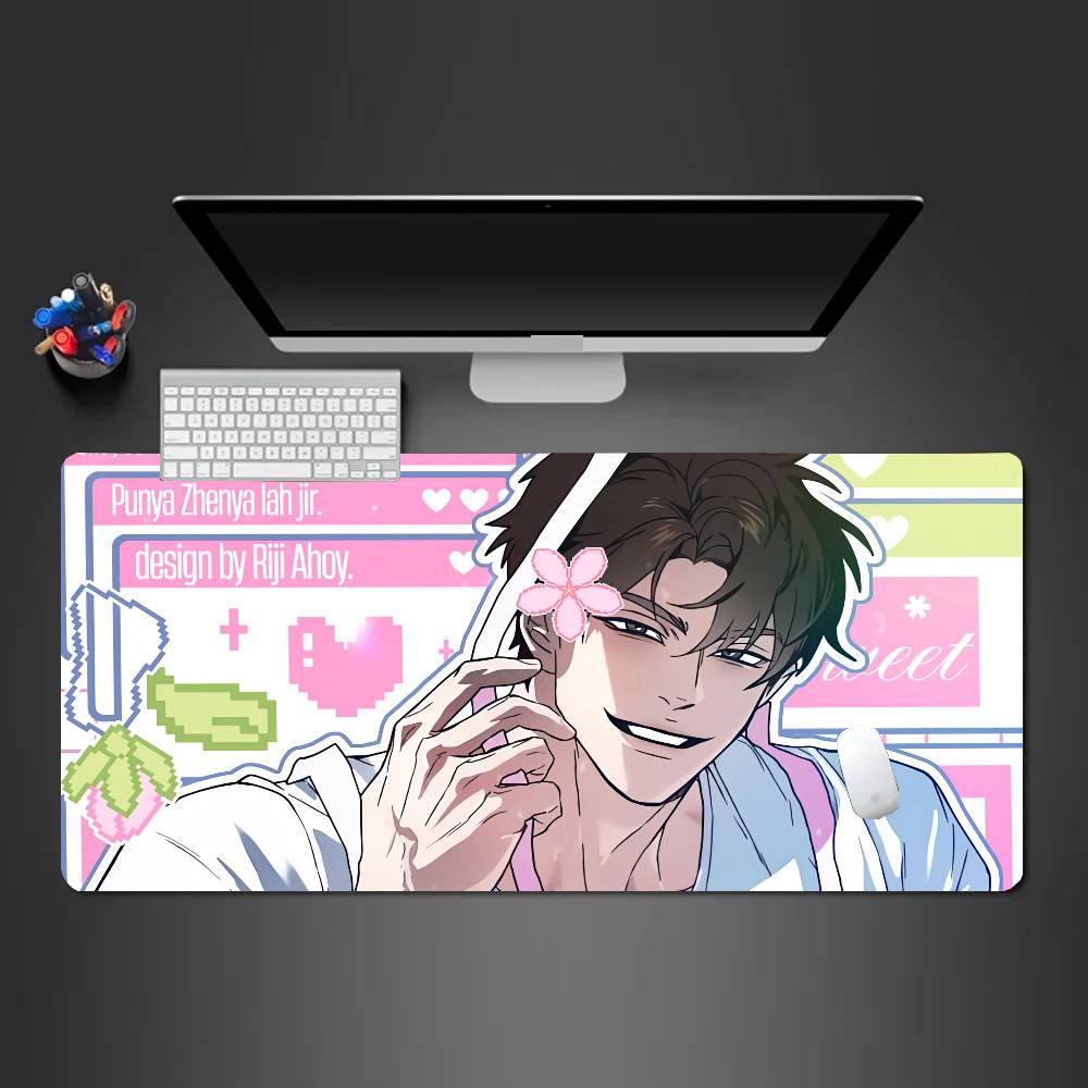 Manga Kwon T-Taekjoo Mousepad Non-slip Suitable For Office Computers Laptops E-sports Game Desk Mats XXL Keyboard