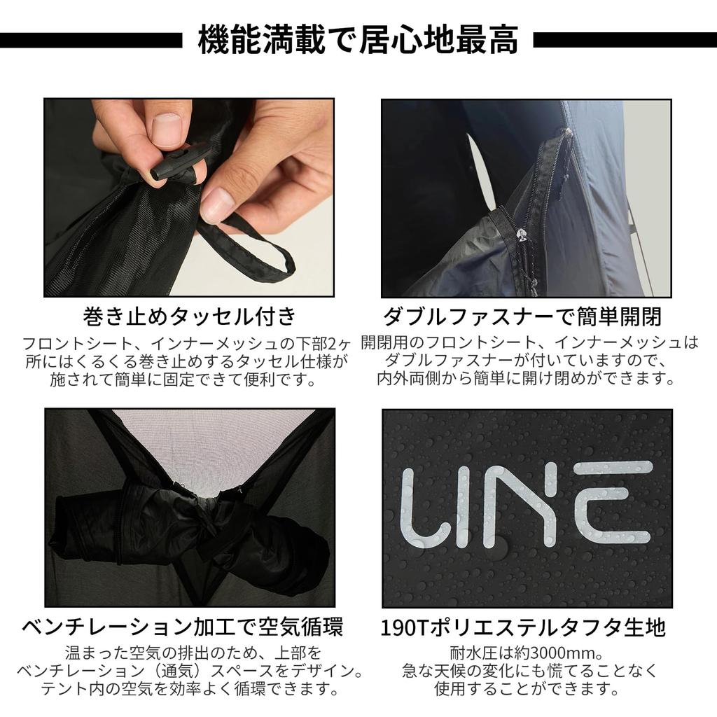 UNE Cot Single Person Cot Solo Kangaru Free Standing Cot Inner Outdoor Single Person Aluminum Front and Back Mesh Small Camping Camping Storage Bag