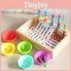 Wooden Bead Educational Clipper Toy Toddlers Fine Motor Color Skills Development