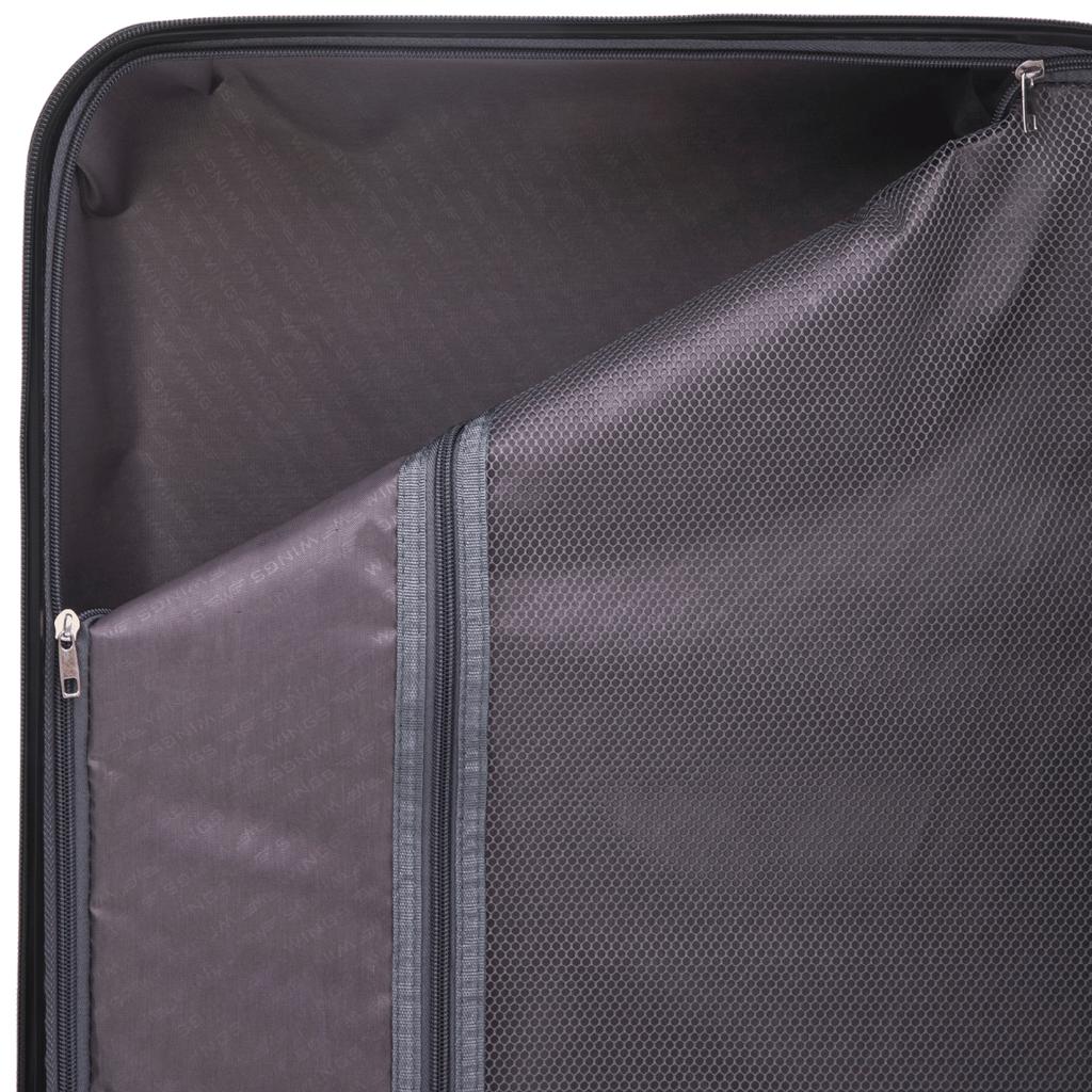 Wings Phoenix 2.0 Medium Suitcase Polypropylene 24" Black