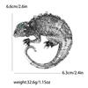 Vintage Rhinestone Lizard Brooches for Women Enamel Vintage Animal Pins Banquet Party Backpack Gifts Jewelry Accessories