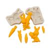 Easter Bunny Silicone Mold Fondant Cake Border Mould Chocolate Mould Cake Decorating Tools Kitchen Baking Accessories