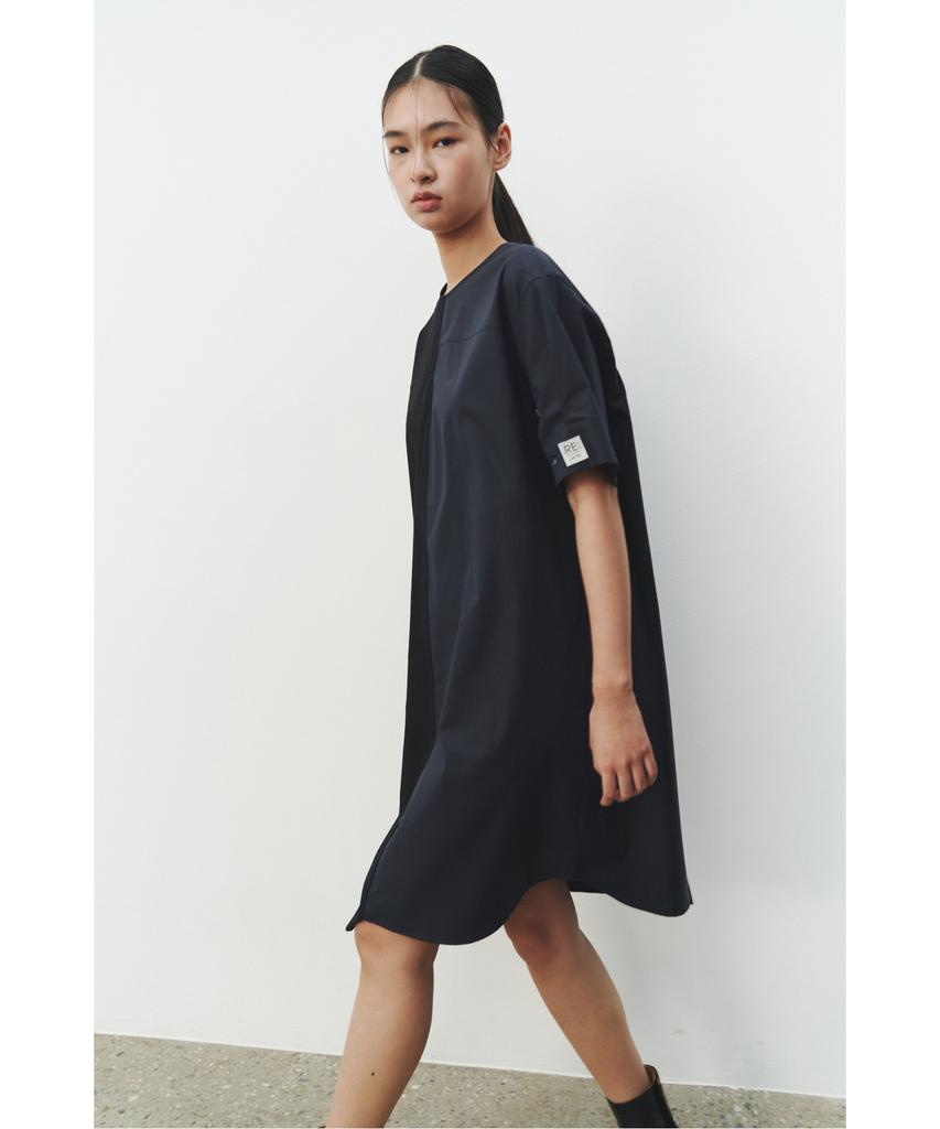 Recorde Mock Neck Split Dress_Rqdam25572Bkx