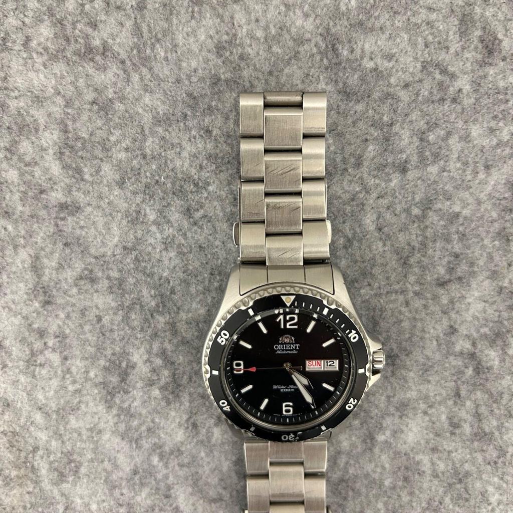 Used Orient Mako II Diver's Watch FAA02001B9 AA02-C0-B Automatic Day-Date Black Dial