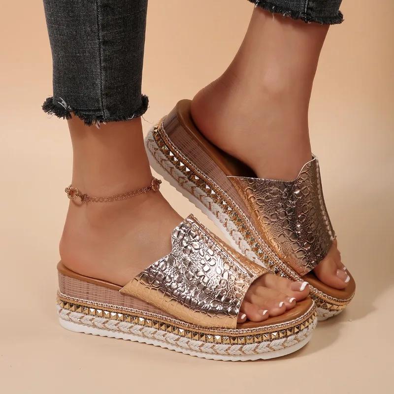 Fashion 2025 Summer Basic Open Toe Women's Slippers Fashion Outdoor Casual New Plus Size Concise Best Seller Comfortable Flat Slippers