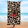 Ultra Soft Microfiber Beach Towel With Quick Dry Antibacterial Ion Print Design Pool Travel Outdoor Use