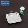 Food-Grade Square Stainless Steel Serving Tray