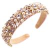 Baroque Sparkling Full Diamond Headband Shiny Rhinestone Hair Clip Hair Accessory for Women Home Outdoor Party