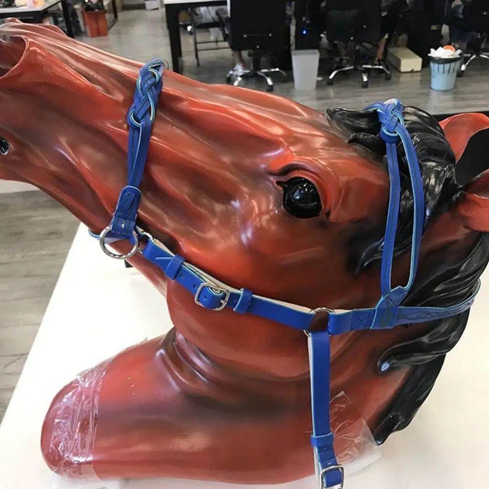 PU Deri At Başı Perde Rahat At Yaka At Dizgin Koşum At Aksesuarları