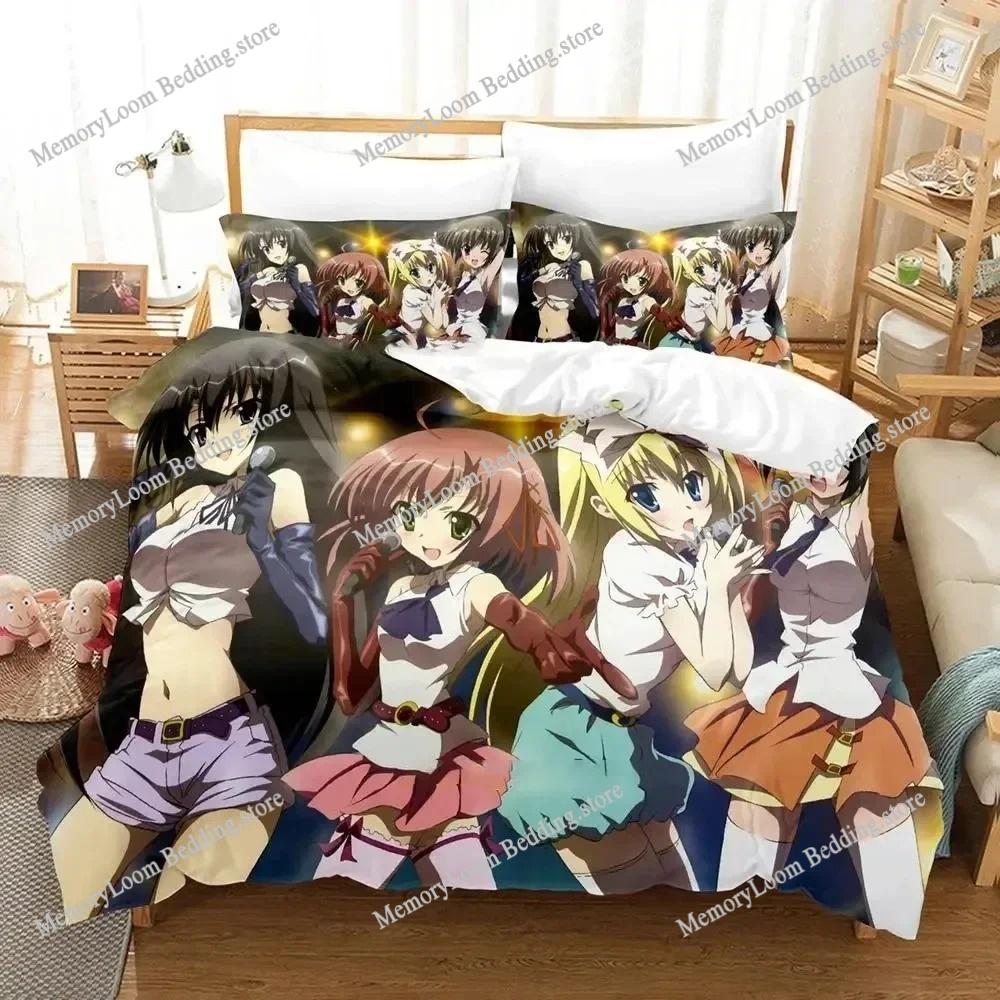 Anime Series Popular Student Council's Discretion Bedding Set Full/Queen Size Duvet Cover Pillowcase Kids Bedroom Decor Soft Set