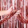 2/3M Party Background Wedding Decoration Foil Fringe Curtain Sequin Bachelorette Photo Backdrop Wall Curtain Birthday BabyShower