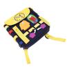 Toddler Backpack with Buckles Felt Educational Learning Activity Sensory Backpack Large Capacity Bag