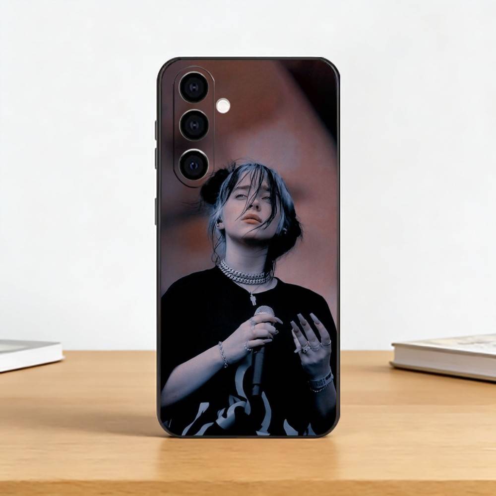 

Singer C-BillieS Album Phone Case For Samsung Galaxy A73,A72,A71,A70,A53,A52,A51,Others Soft Black Cover Samsung a51 4g