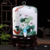 Large Ceramic Filtered Water Dispenser with Faucet and Lid
