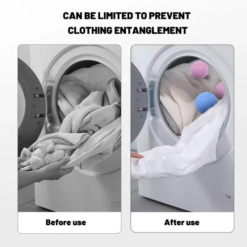 1/6pcs Laundry Balls Reusable PVC Solid Cleaning Ball for Remove Dirt Anti-Winding Household Washing Machine Cleaning Tools