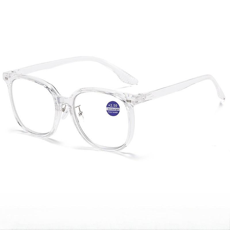 Latest Photosensitive Color Changing Comfortable Anti Blue Light Reading Glasses Trendy Large Frame Color Changing Reading Glasses 3.5