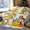 Garfield Pattern Blanket for Home Decoration, Bed, Sofa, Car Travel, Camping, Suitable for All Seasons, Birthday Christmas Gift