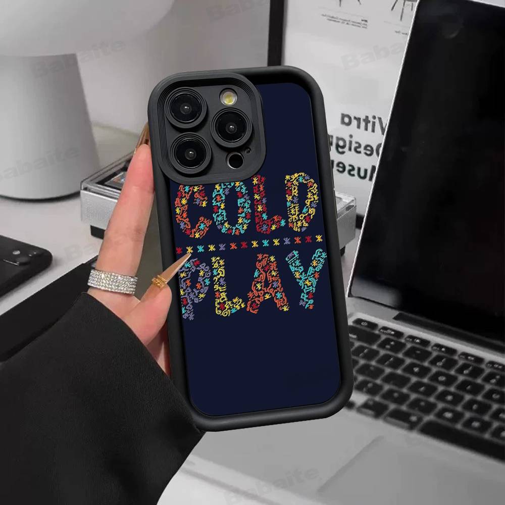 Moon Music Coldplay Band For IPhone 17 15 13 12 11 14 Pro Max X XR XS 16 Plus Shockproof Candy Back Cover