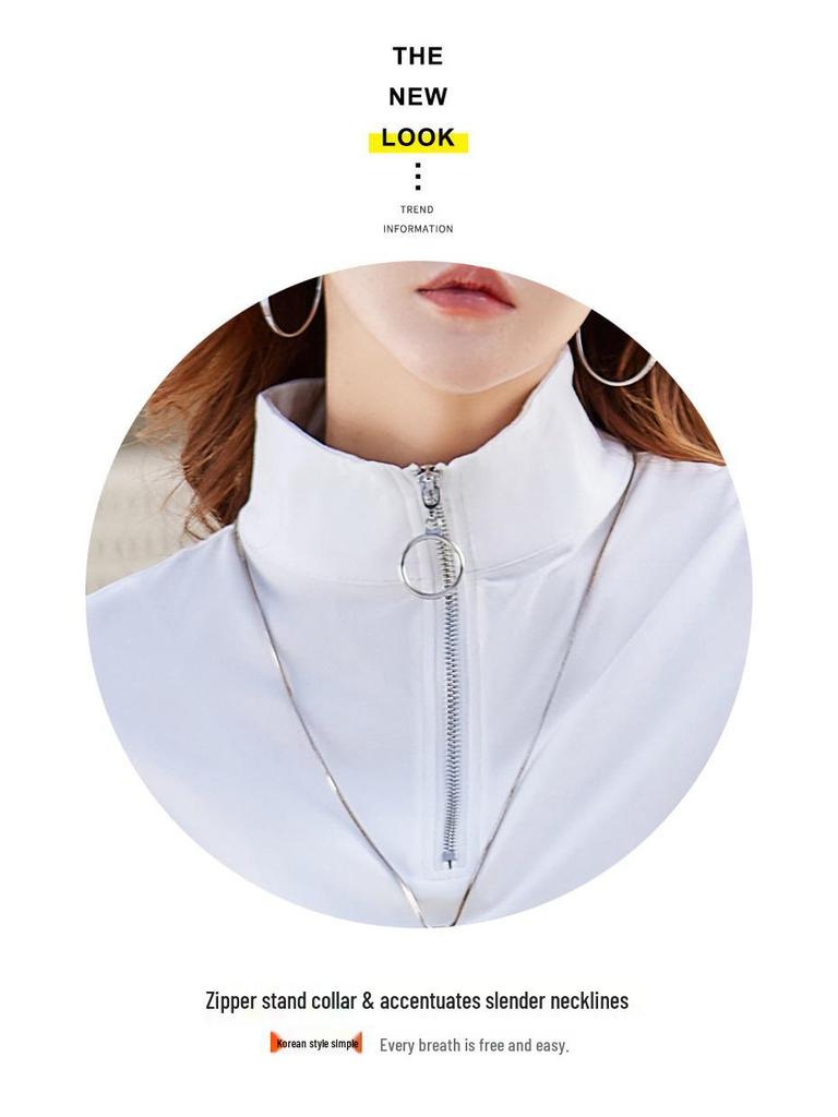Women's Slimming Long Sleeve T-Shirt - Pure Color, Versatile Base Layer for Spring/Summer