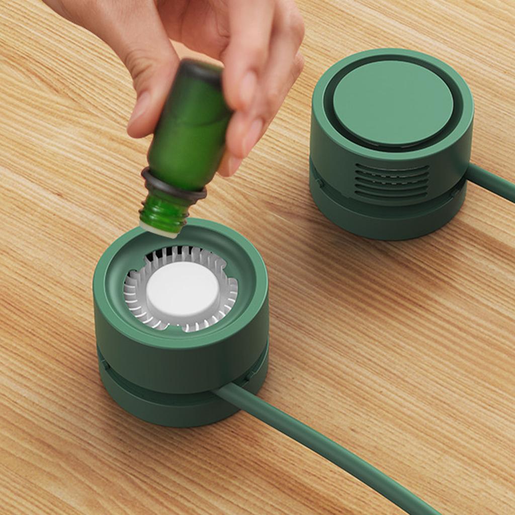 Tragbarer Nackenventilator Mini USB-Aufladung Freihändig Klingenloser Hängender Nackenventilator mit Aromatherapie