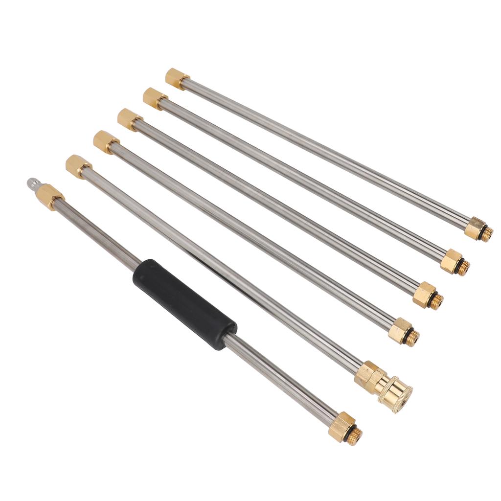 90 Inch Pressure Washer Extension Wand Power Washer Lance with 1 4 Inch Quick Connect for Roof Cleaning 6pcs