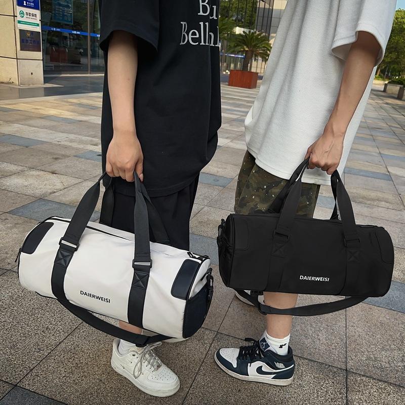 Couple Dry and Wet Separation Sports Contrast Fitness Bag Household Goods Storage Luggage Bag