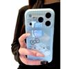 ins wind and sky cartoon cat with iPhone17ProMax mobile phone case 16/15Plus cute Apple 14Pro