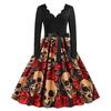 BITCED Fashion Autumn Winter Long Sleeve V-Neck Casual Dresses