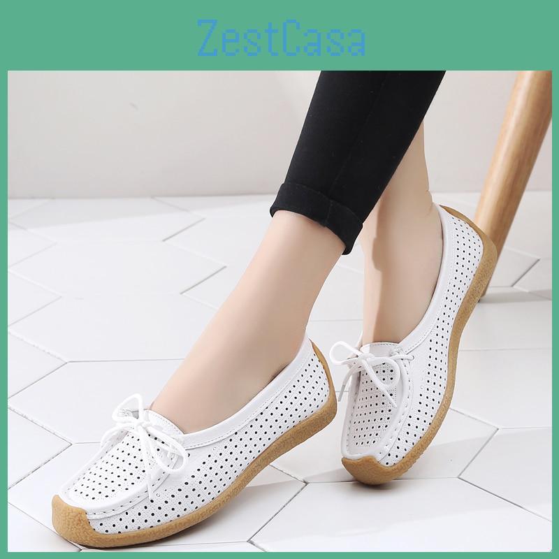 Shoes Genuine Leather Ladies Women Shoes Female Shallow Casual Moccasins Woman Shoes Plus Size