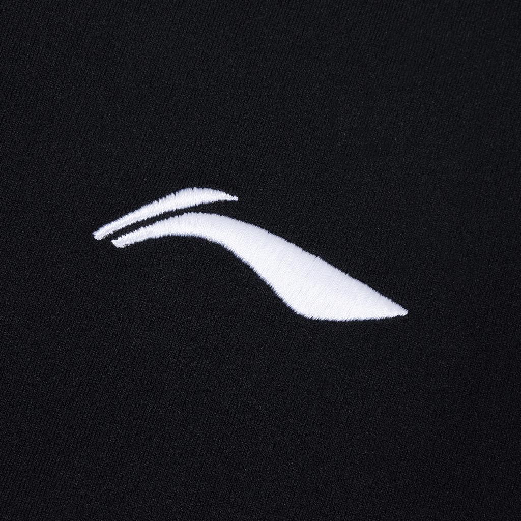 Li Ning Breathable Lightweight Simple Sports Running Polo Shirt Men tops Black YPLW067-3