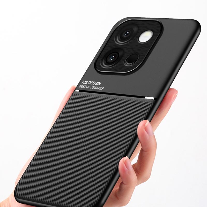 For OnePlus ACE 5 Textured Magnetic Four-corner Full Coverage Shockproof and Drop-resistant Phone Case