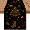 1Pc Elegant Christmas Table Runner - Glitter Holiday Decor With Festive Snowflakes,Autumn Table Runner