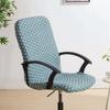 Office Chair Covers Stretchable Desk Chair Cover with Zipper Rotating Computer Chair Cover Washable Office Chair Seat Cover Armchair Cover Slipcovers