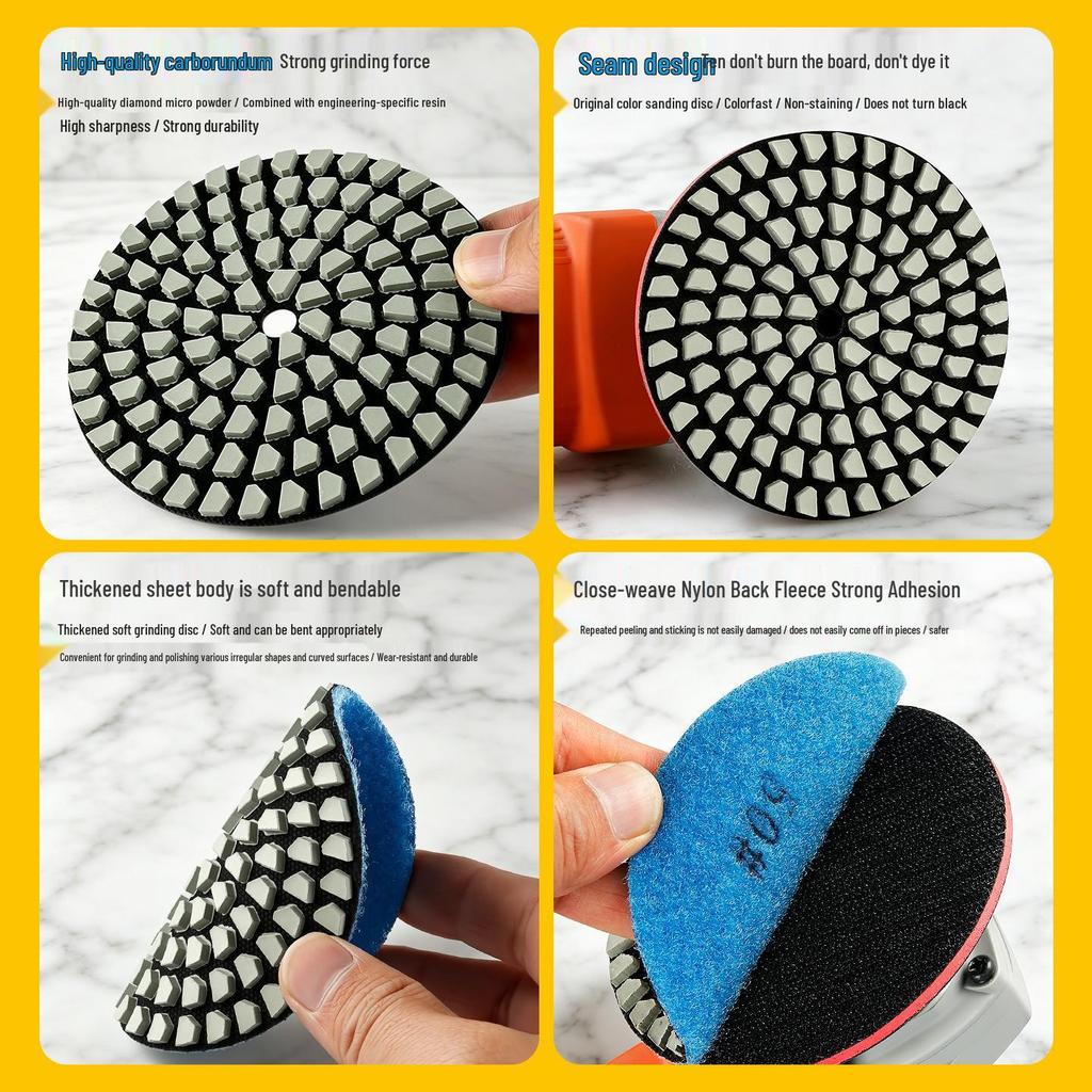 Diamond Dry Grinding Disc for Marble, Granite, Stone, & Tile Polishing and Trimming
