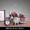 Vintage Retro Motorcycle Model, Miniature Zinc Alloy Bike Sculpture for Desk Shelf Decor, Collectible Zakka Craft Gift
