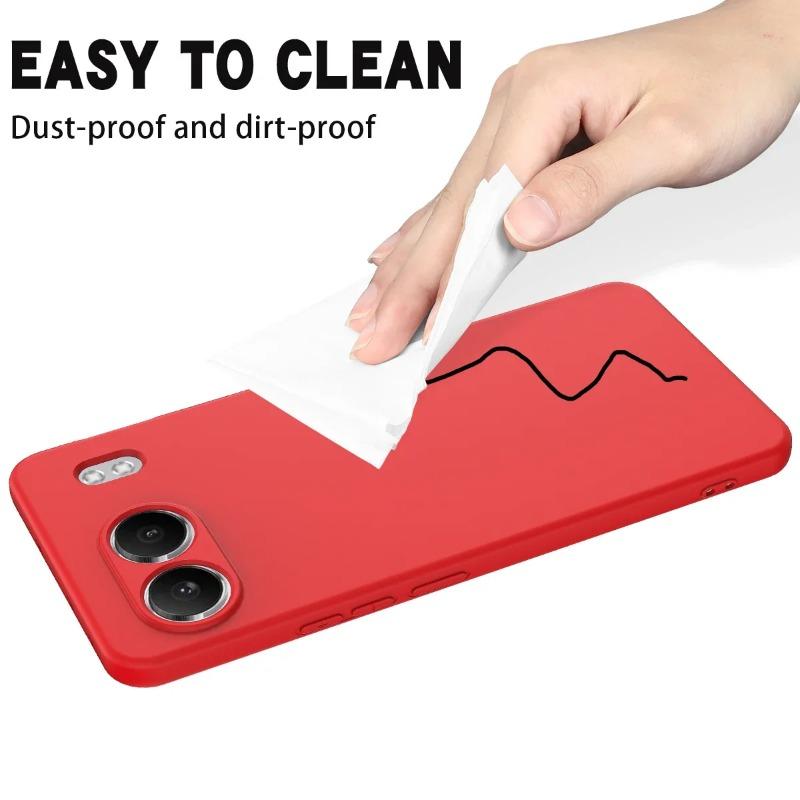 Pouzdro z pravého tekutého silikonu pro OnePlus Nord 4 Plná ochrana Kryt na telefon Popruh Lanyard 1+ Nord4