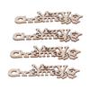 40Pcs Christmas Words Slices Density Board Christmas Tree Hanging Ornament for Christmas DIY Craft