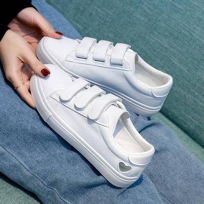 Shoes 22 New Casual Shoes Student Breathable Velcro Spring and Autumn Flat Baseplate Shoes