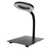 40LED Desk Magnifier Light Metal Base 15X Flexible Magnifying Lamp for Engraving ReadingUS Plug