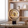 Modern-Luxury Globe Ornament with Marble Base Elegant Rotating Orbital