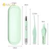 Baby Ear Cleaner Set with LED Flash Light Soft Ear Picks Ear Wax Curette Picker Ear Cleaning Tool for Safe Ear Wax Removal