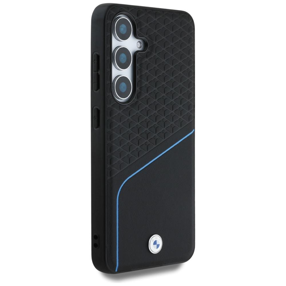 Bmw Case Leather Textured And Smooth     Magsafe For Samsung Galaxy S25 Black