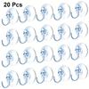 20Pcs Suction Cup Hooks For Refrigerator Oven Wall-Mounted Kitchen Storage Hooks Strong Adhesion Easy Install Modern For Hanging