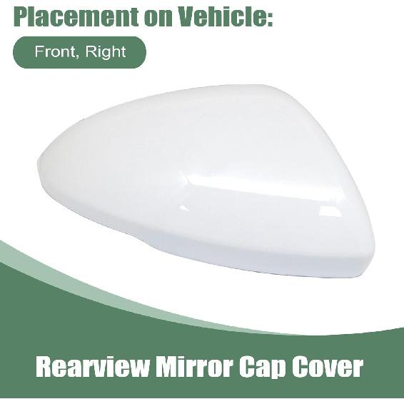 

Front Right White Exterior Mirror Covers Fit for Chevy Cruze 2017 2018 2019 Passenger Side Door Rearview Mirror Cover Caps