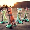 Trottinette à pédales dinosaure jouet mini voiture à rétrofriction vélo à impulsion au doigt jouet pour garçons 3 ans et plus coffret cadeau dinosaure pour enfants cadeau pour fête d'anniversaire d'enfants Noël