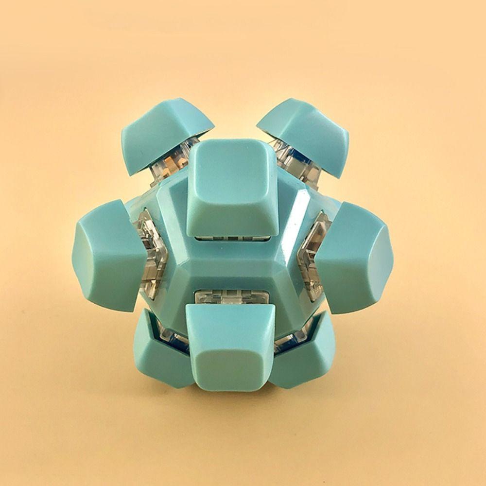Square Keyboard Caps Toy Calming Button Pinch Toy Finger Toy Mechanical Keyboard  Kids Teens
