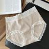 Cotton Underwear for Women Soft Breathable Cheeky Bikini Panties Ladies Sexy Lace Mid Rise