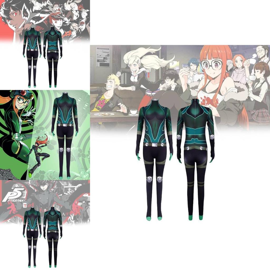 Persona 5 Navi Sakuna Cosplay Jumpsuit For Gaming Character Role Play Unisex